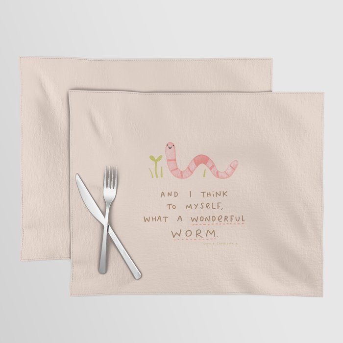 Wonderful Worm Placemat Gallery Image 1