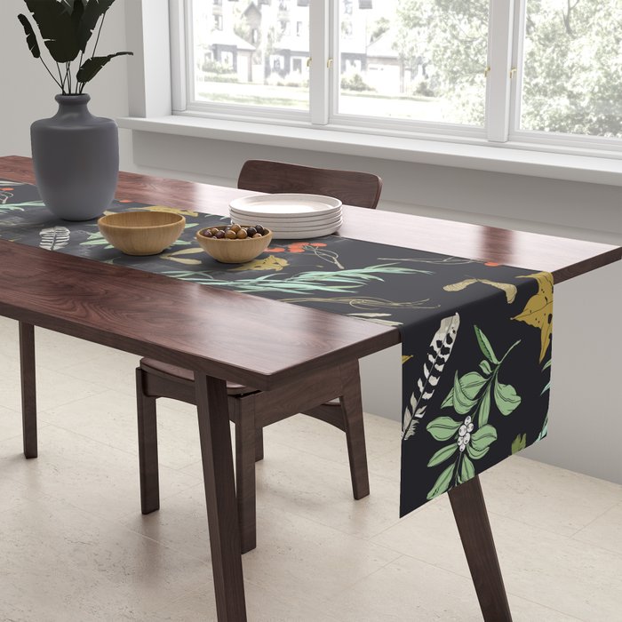 Boho vintage nature Table Runner Gallery Image 2
