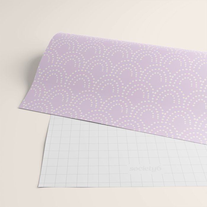 Dotted Scallop - Wisteria Wrapping Paper Gallery Image 2
