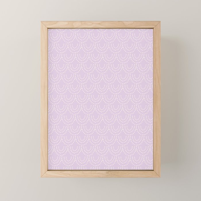 Dotted Scallop - Wisteria Mini Art Print Gallery Image 1