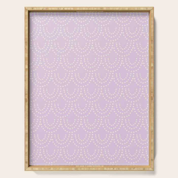 Dotted Scallop - Wisteria Serving Tray Gallery Image 1