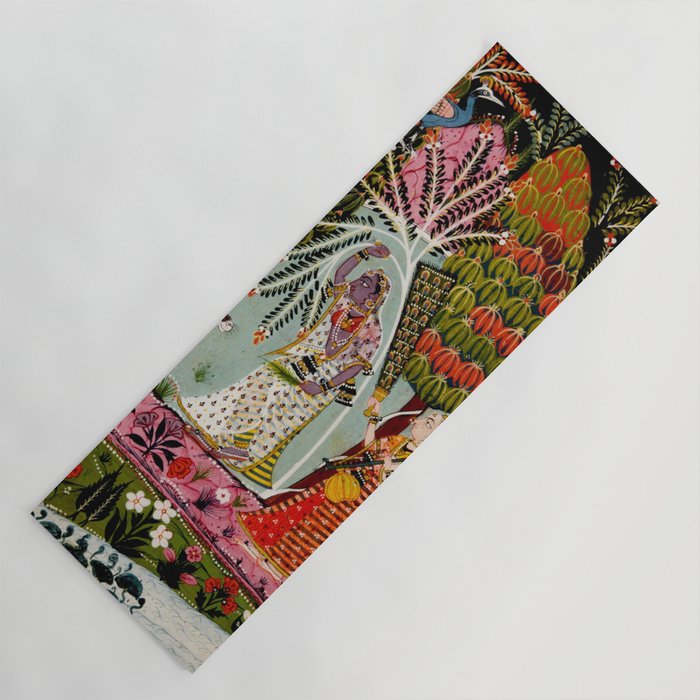Todi Ragini Indian Painting Illustration Yoga Mat Gallery Image 1