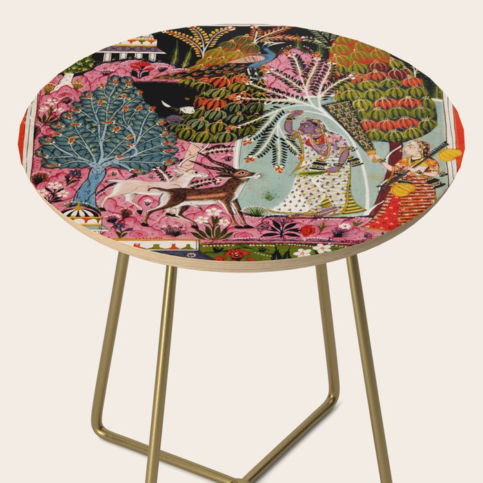 Todi Ragini Indian Painting Illustration Side Table Gallery Image 2