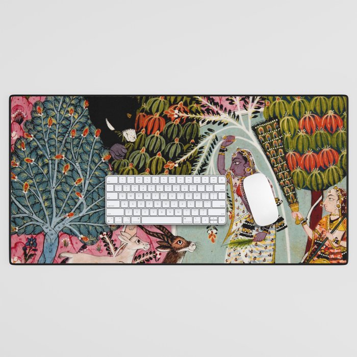 Todi Ragini Indian Painting Illustration Desk Mat Gallery Image 1
