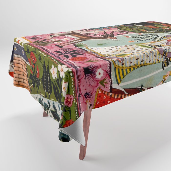 Todi Ragini Indian Painting Illustration Tablecloth Gallery Image 1