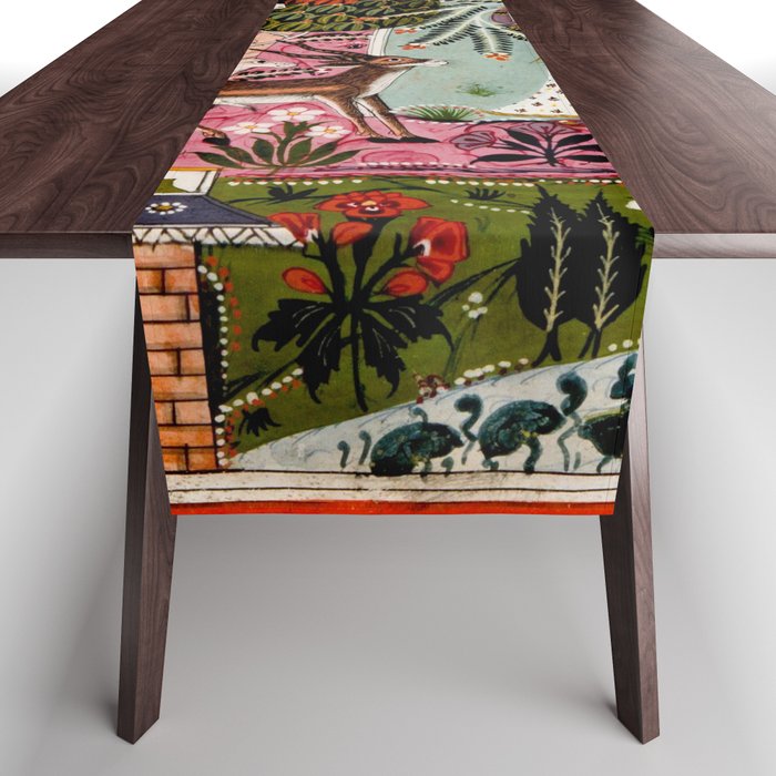 Todi Ragini Indian Painting Illustration Table Runner Gallery Image 1