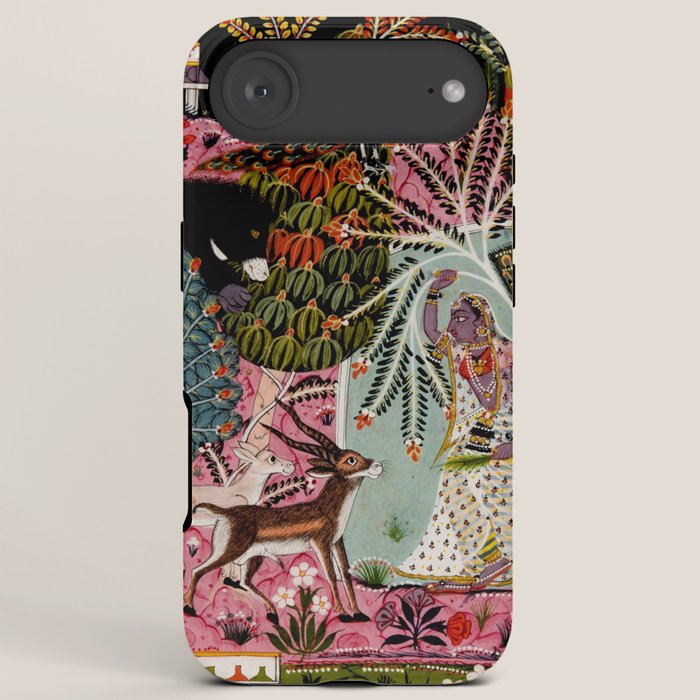 Todi Ragini Indian Painting Illustration iPhone Case Gallery Image 6