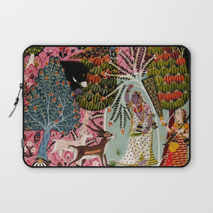Todi Ragini Indian Painting Illustration Laptop Sleeve Gallery Image 1