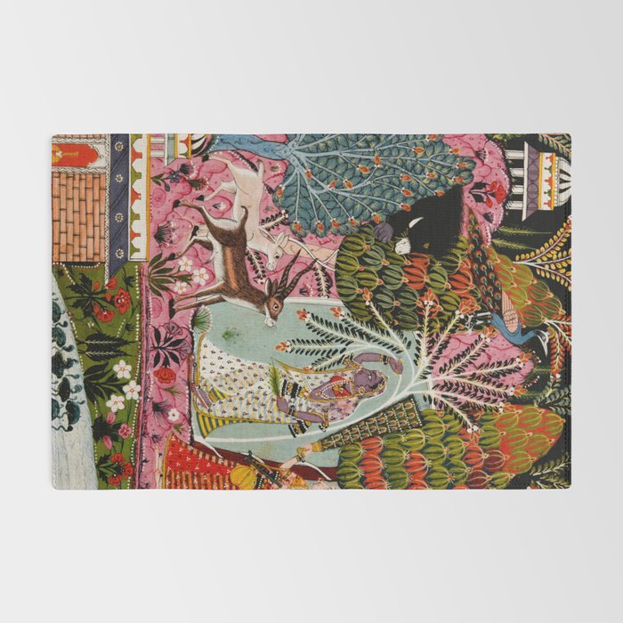 Todi Ragini Indian Painting Illustration Rug Gallery Image 2