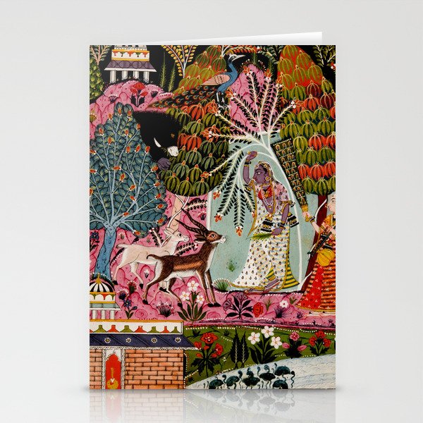 Todi Ragini Indian Painting Illustration Stationery Card Gallery Image 2