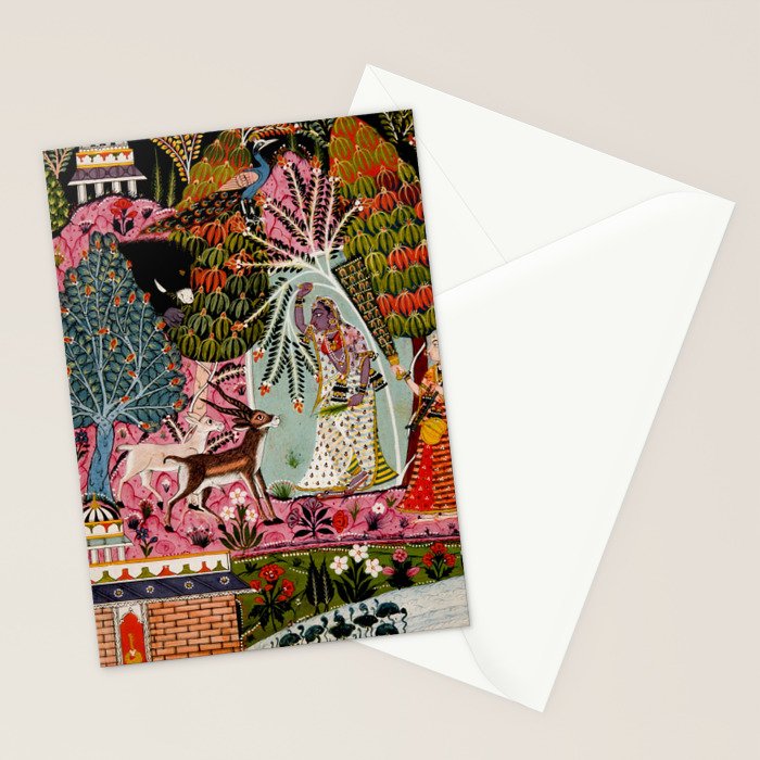 Todi Ragini Indian Painting Illustration Stationery Card Gallery Image 2