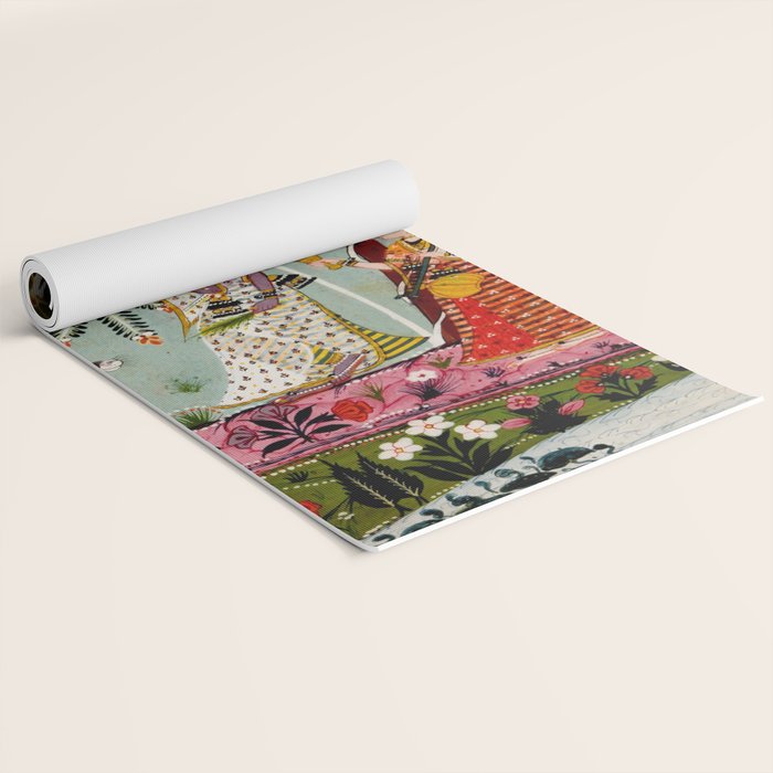 Todi Ragini Indian Painting Illustration Yoga Mat Gallery Image 2