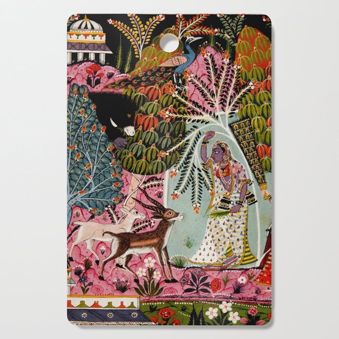 Todi Ragini Indian Painting Illustration Cutting Board Gallery Image 1