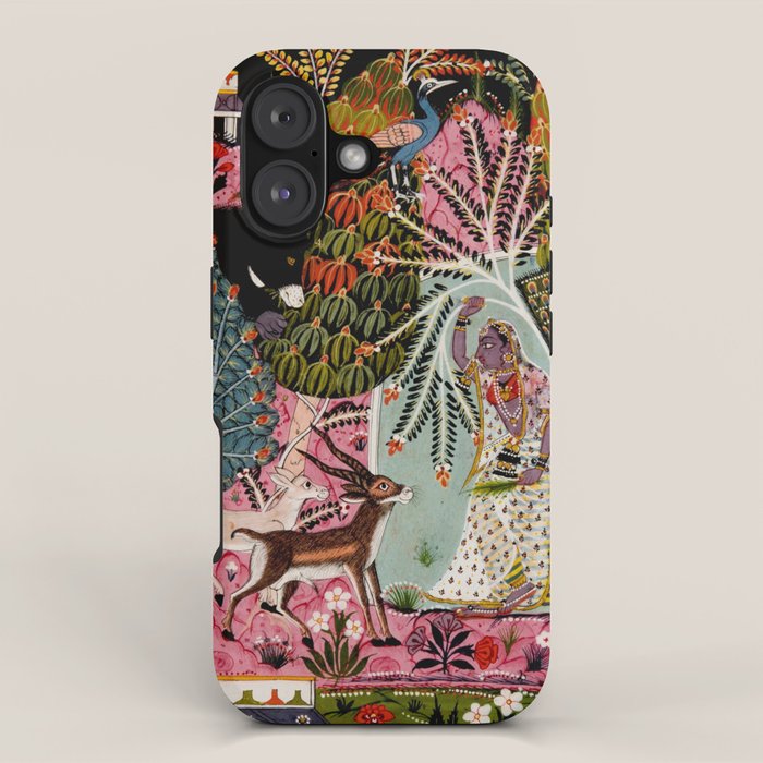 Todi Ragini Indian Painting Illustration iPhone Case Gallery Image 1