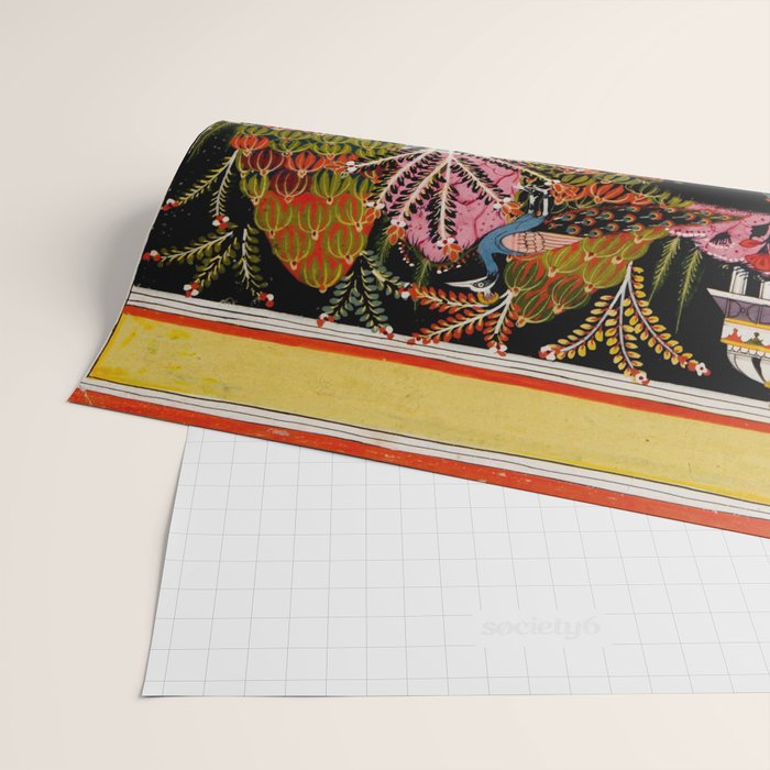 Todi Ragini Indian Painting Illustration Wrapping Paper Gallery Image 2