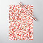 Wild flowering reddish meadow Wrapping Paper Gallery Image 1