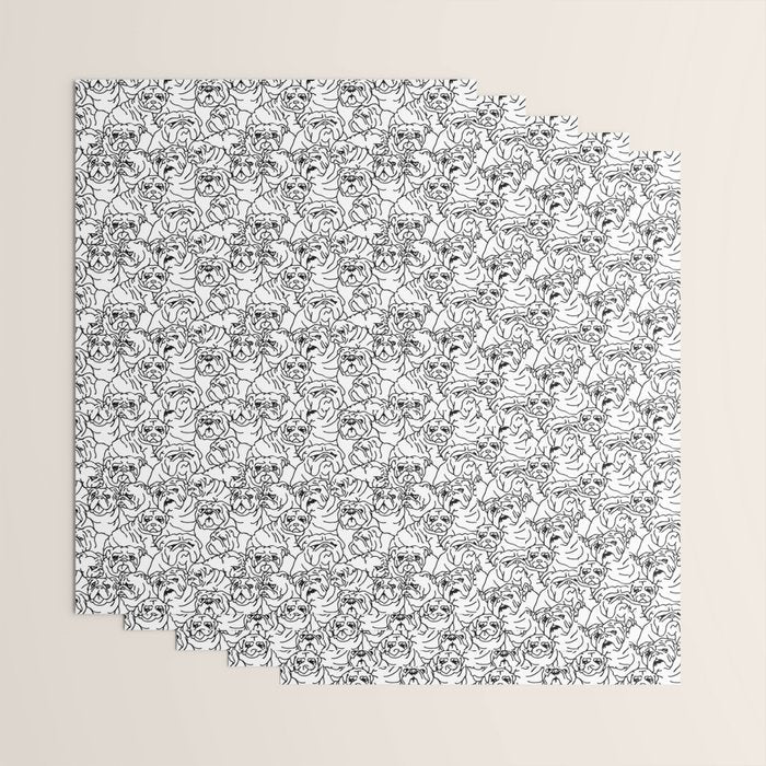 Oh English Bulldog Wrapping Paper Gallery Image 3