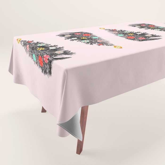 Retro Christmes tree no2 Tablecloth Gallery Image 1