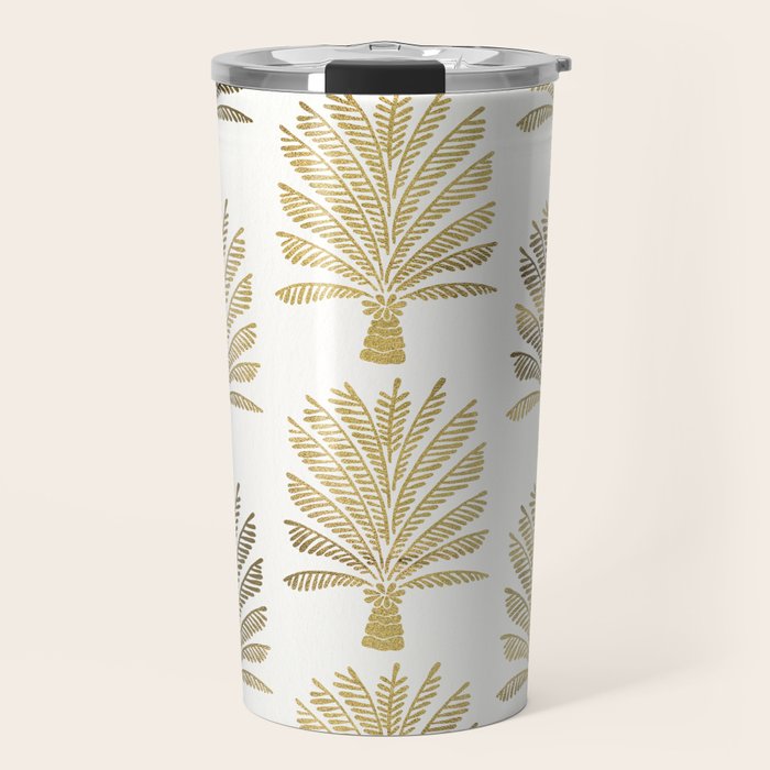 Palm Tree - Gold Palette Travel Mug Gallery Image 1