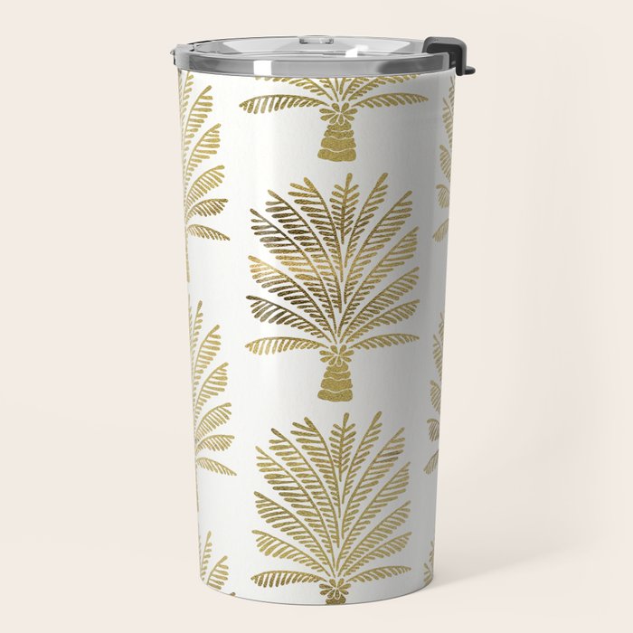 Palm Tree - Gold Palette Travel Mug Gallery Image 2