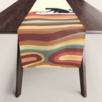 Rainbow cat 1 coffee milk drop Table Runner Gallery Image 1