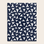 SHARK TEETH PATTERN-navy blue Notebook Gallery Image 4