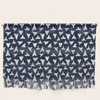 SHARK TEETH PATTERN-navy blue Wall Hanging Gallery Image 1