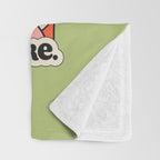 BUNNY STAYS HOME Throw Blanket Gallery Image 3