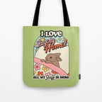 BUNNY STAYS HOME Tote Bag Gallery Image 1