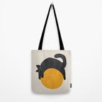 Cat with ball Tote Bag Gallery Image 2