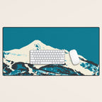 Ski Big Sky Montana Vintage Poster Desk Mat Gallery Image 1