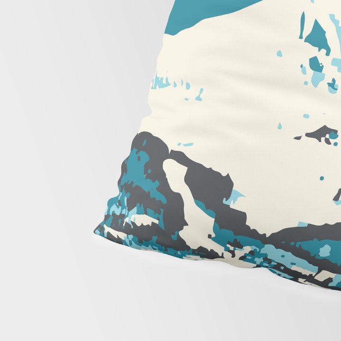 Ski Big Sky Montana Vintage Poster Pillow Sham Gallery Image 4