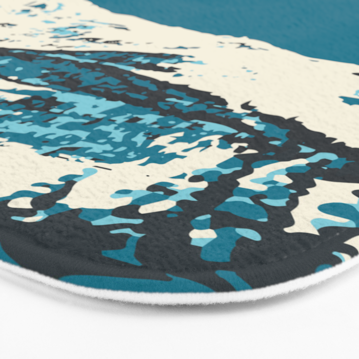 Ski Big Sky Montana Vintage Poster Bath Mat Gallery Image 3