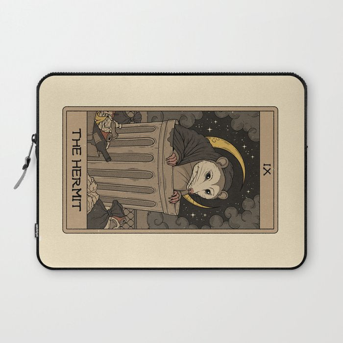 The Hermit - Possum Tarot Laptop Sleeve Gallery Image 1