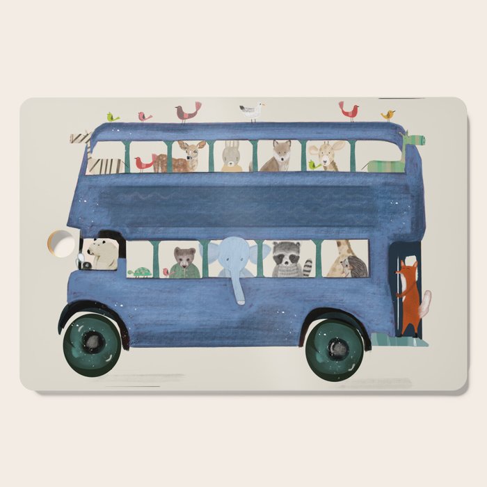 the big blue bus Cutting Board Gallery Image 1