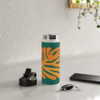 Pine Green & Tangerine: Matisse Paper Cutouts 01 Water Bottle Gallery Image 4
