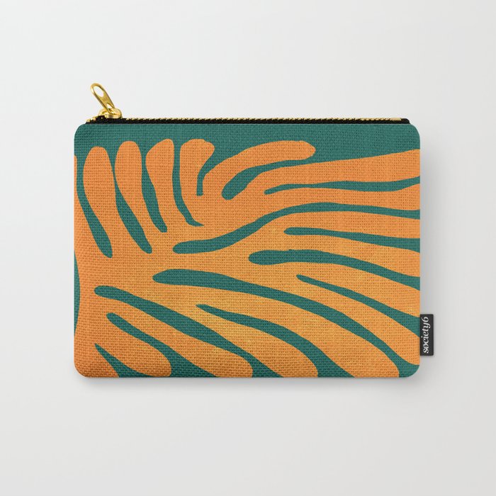 Pine Green & Tangerine: Matisse Paper Cutouts 01 Carry All Pouch Gallery Image 1