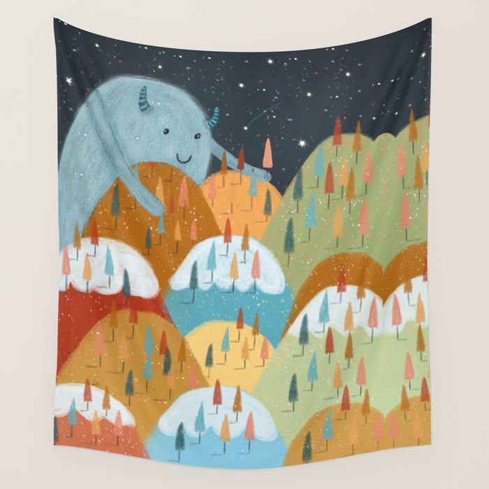 the rainbow forest Wall Tapestry Gallery Image 1