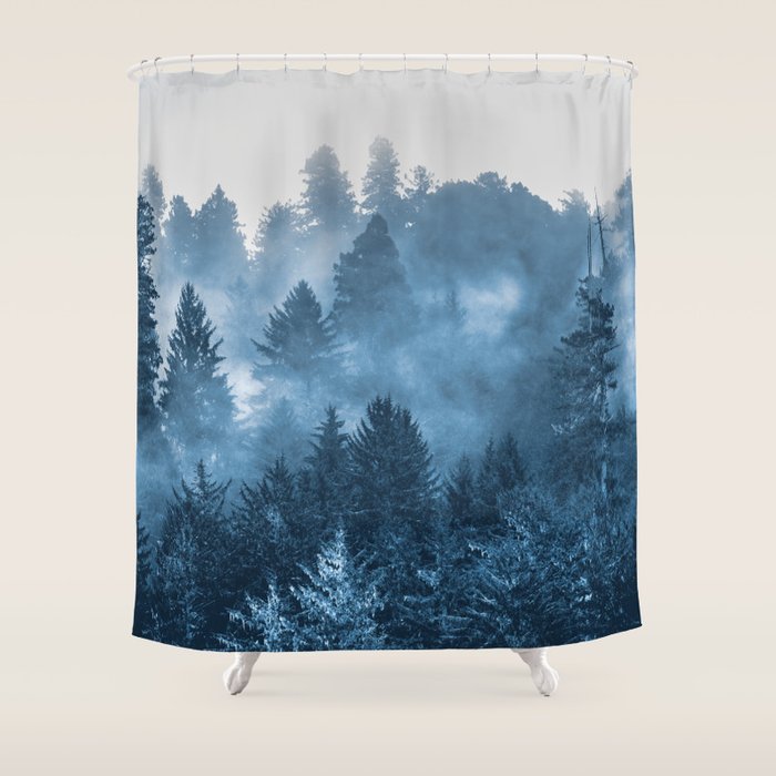 Blue Forest Melody  - 18/365 Shower Curtain Gallery Image 1