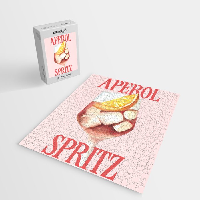 Aperol Spritz: Retro Classic Cocktail 01 Jigsaw Puzzle Gallery Image 2