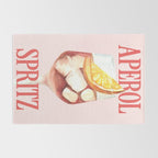 Aperol Spritz: Retro Classic Cocktail 01 Rug Gallery Image 2