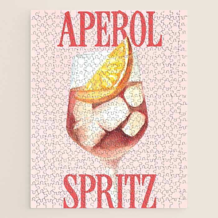 Aperol Spritz: Retro Classic Cocktail 01 Jigsaw Puzzle Gallery Image 1