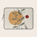 Minimal Line Young Leaves Laptop Sleeve Gallery Image 1