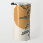 Minimal Line Young Leaves Travel Mug Gallery Image 3