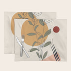 Minimal Line Young Leaves Placemat Gallery Image 1