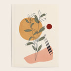 Minimal Line Young Leaves Poster Gallery Image 4