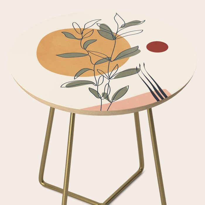 Minimal Line Young Leaves Side Table Gallery Image 2