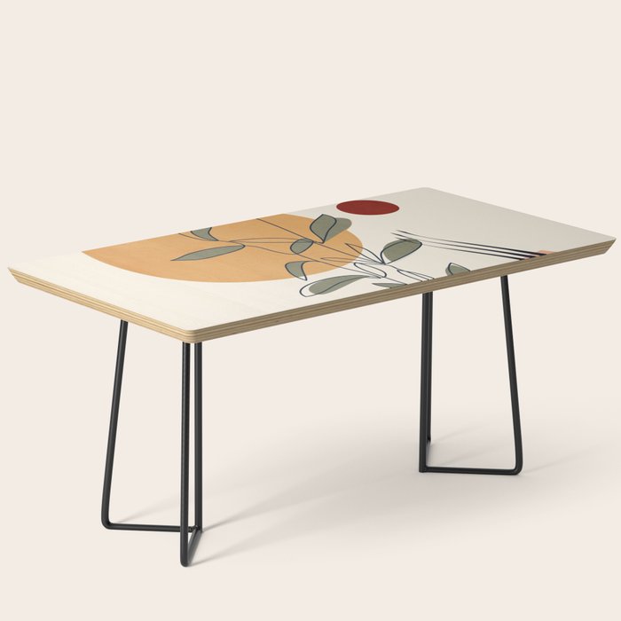 Minimal Line Young Leaves Coffee Table Gallery Image 1