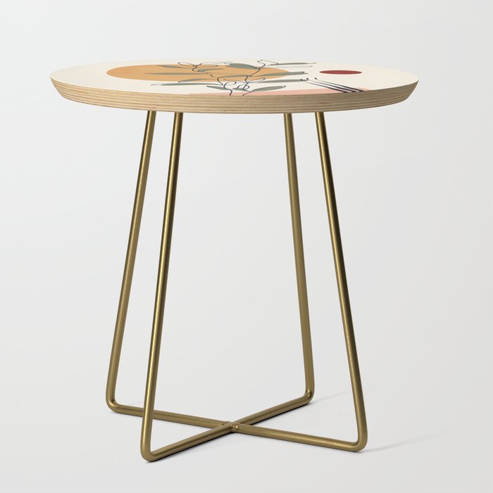 Minimal Line Young Leaves Side Table Gallery Image 1