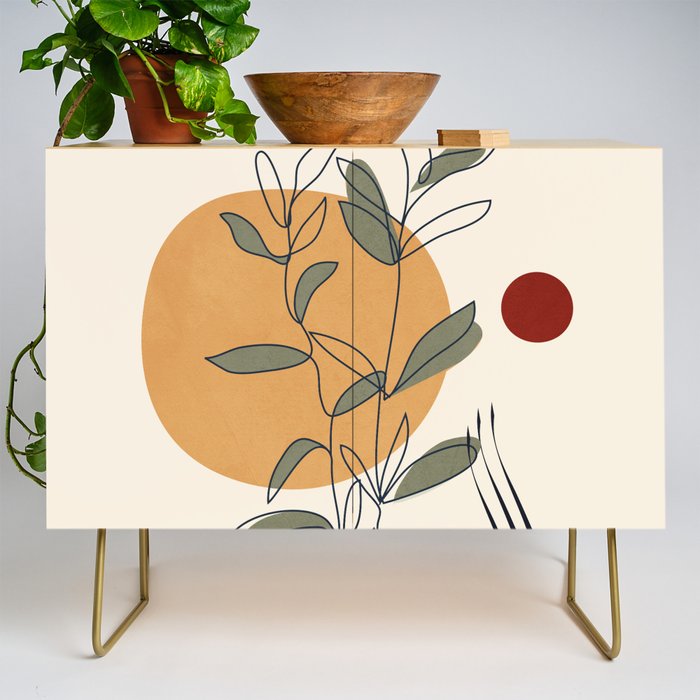 Minimal Line Young Leaves Credenza Gallery Image 1